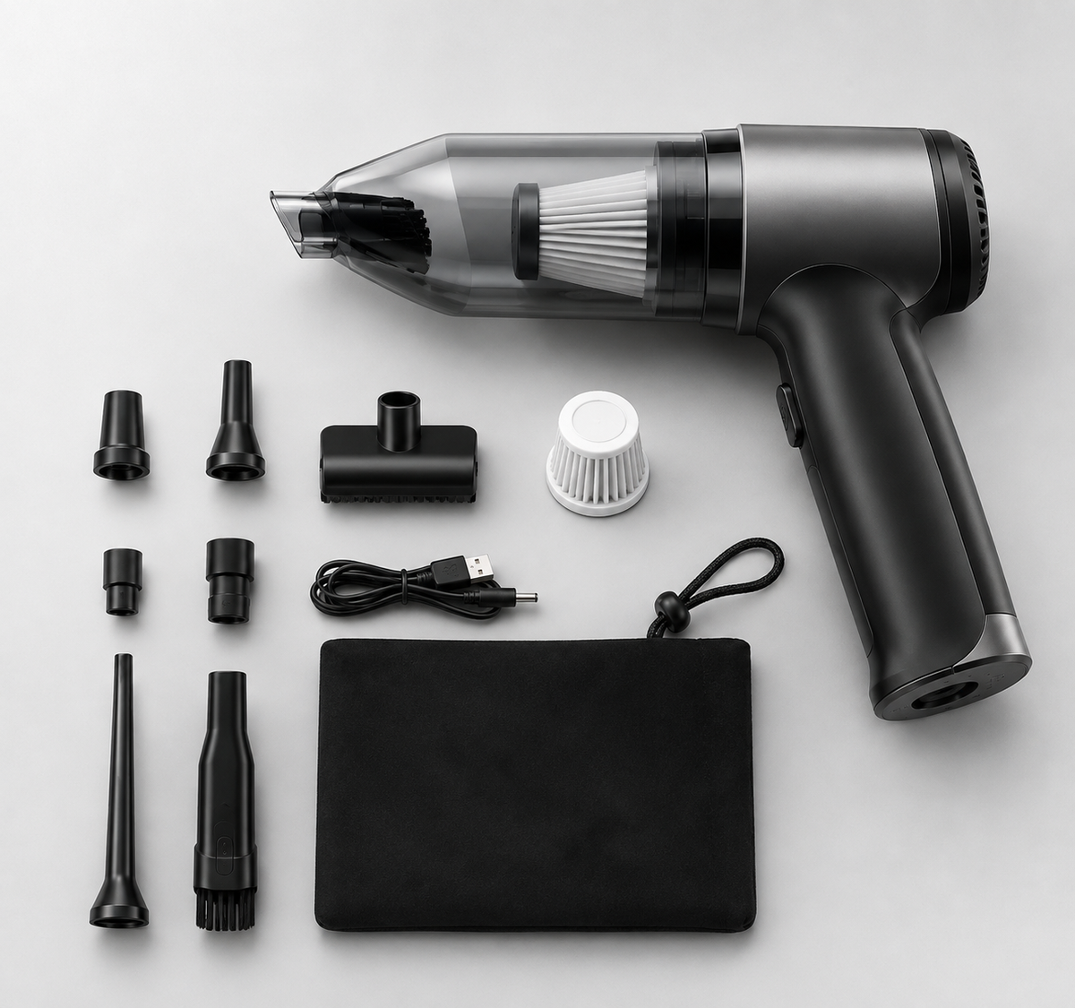 3 in 1 Portable Vacuum Cleaner - Deep Clean Any Surface Fast