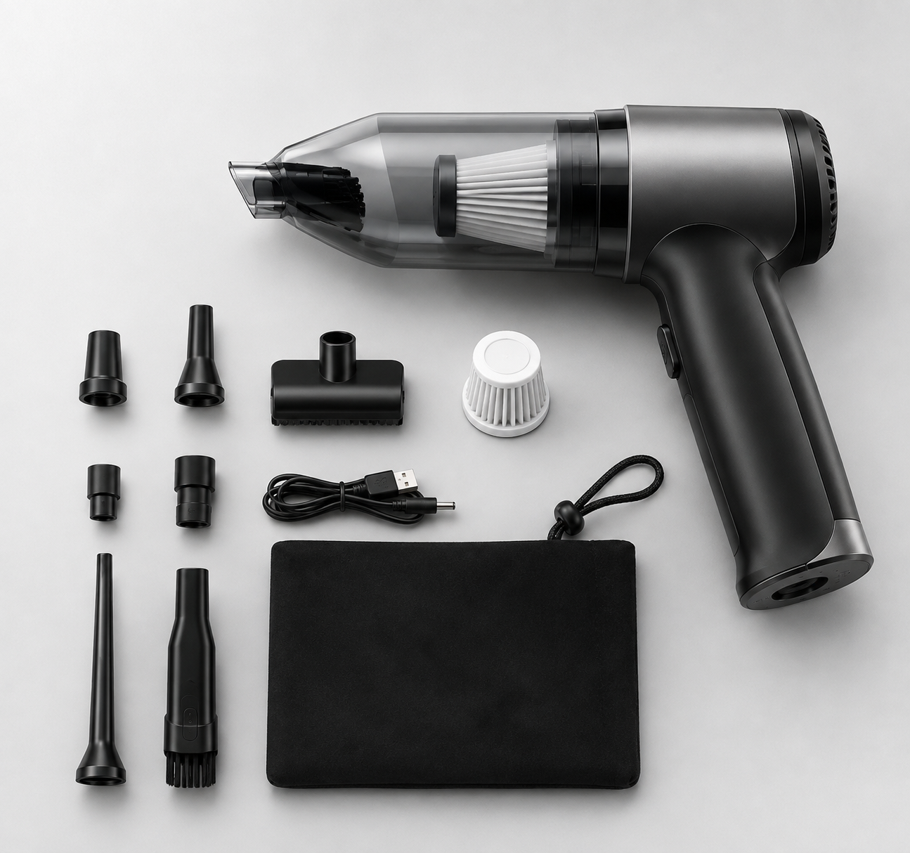 3 in 1 Portable Vacuum Cleaner - Deep Clean Any Surface Fast
