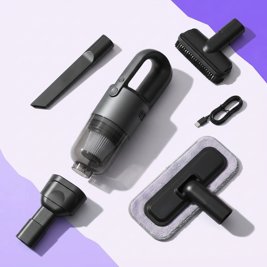 3 in 1 Portable Vacuum Cleaner - Deep Clean Any Surface Fast